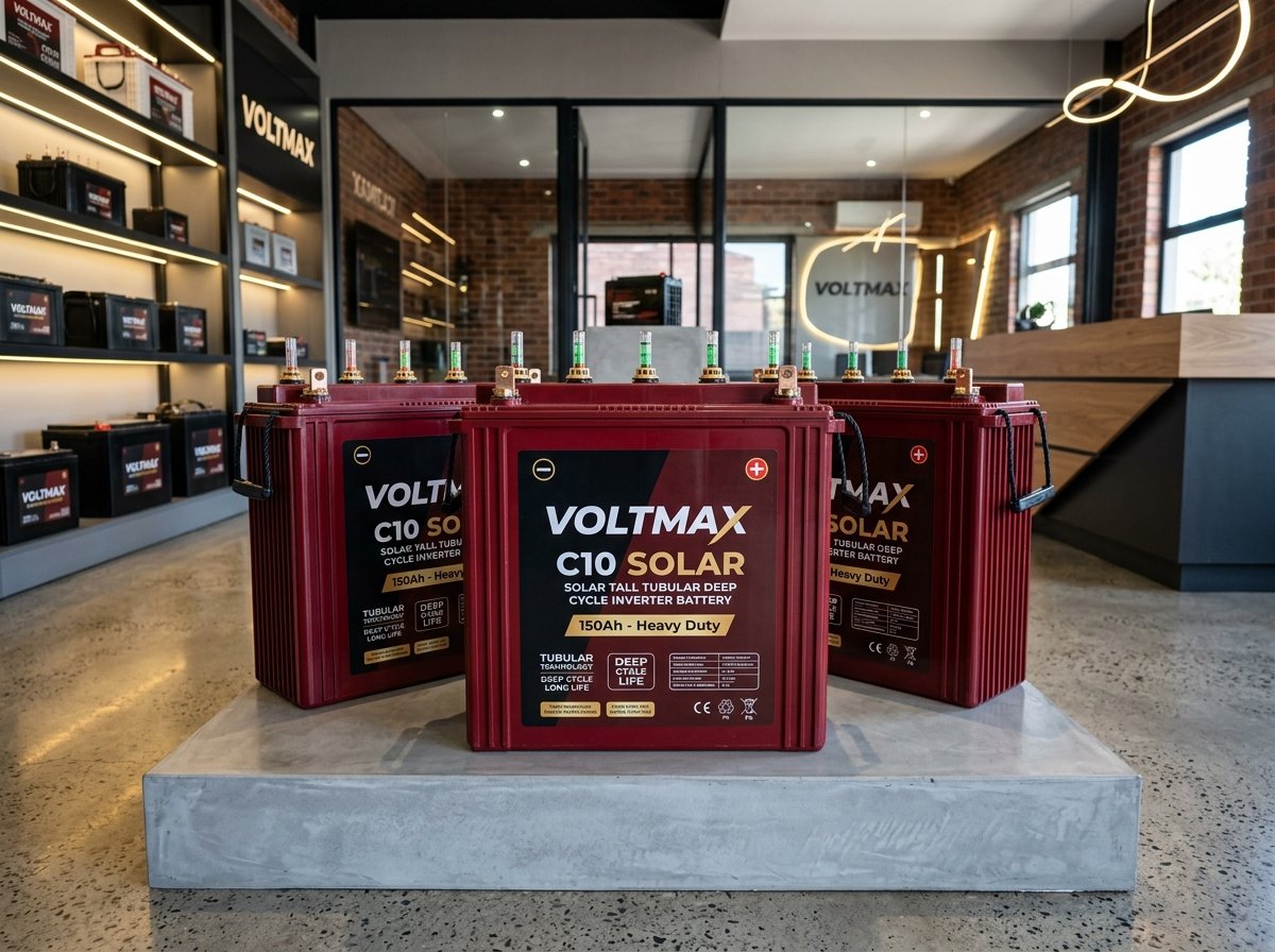 Solar Tall Tubular C10 Deep Cycle Inverter Batteries - Exide, Luminous, Amaron, Eastman - MN Electrical Kaliyaganj